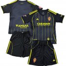 Kids Real Zaragoza Away Shirt Jersey Kit 25-26 Youth Soccer Football 2025-2026