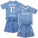 Kids WRIGHT #11 Coventry City Home Shirt Jersey Kit 25-26 Youth Soccer Football 2025-2026