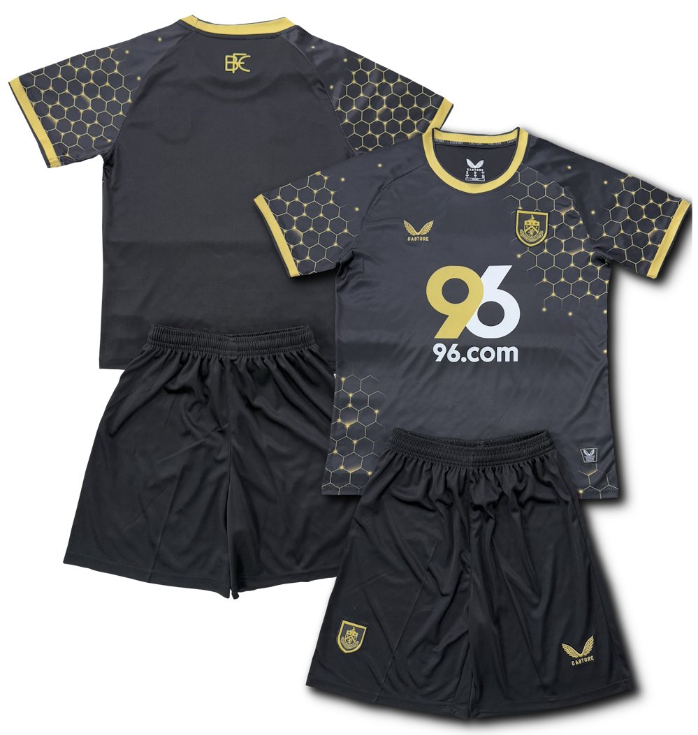 Kids Burnley 3rd Third Shirt Jersey Kit 25-26 Youth Soccer Football 2025-2026