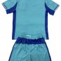 Kids Olympique Marseille Blue Goalkeeper Shirt Jersey Kit 25-26 Youth Soccer Football 2025-2026