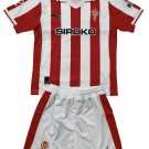 Kids Sporting De Gijon Home Shirt Jersey Kit 25-26 Youth Soccer Football 2025-2026