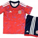 Kids Costa Rica Home World Cup Shirt Jersey Kit 26-27 Youth Soccer Football 2026-2027