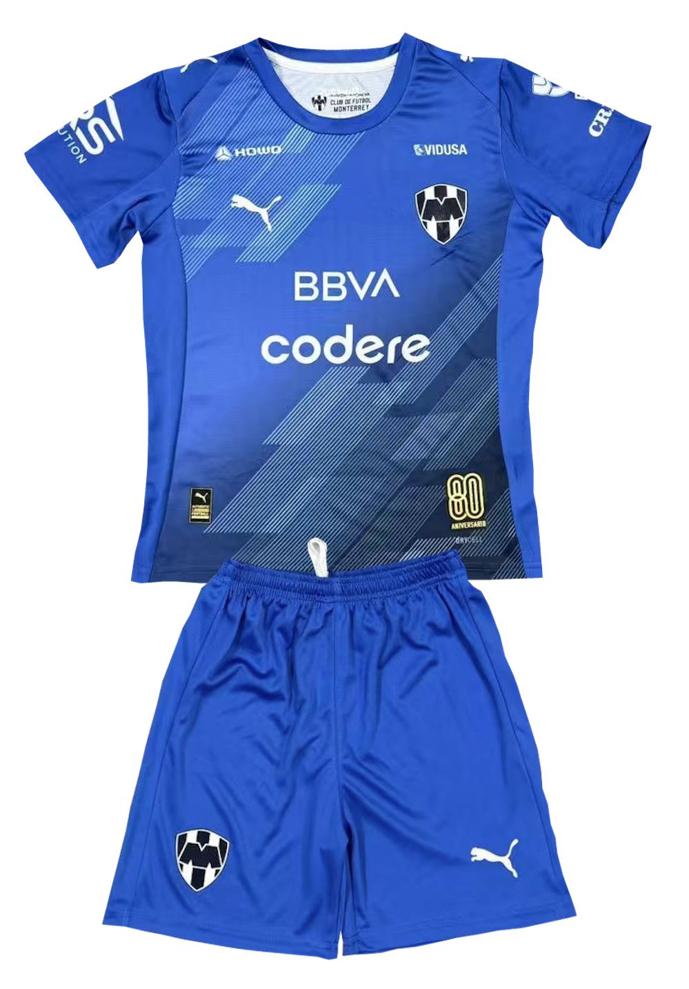Kids Monterrey Rayados 3rd Third Shirt Jersey Kit 25-26 Youth Soccer Football 2025-2026