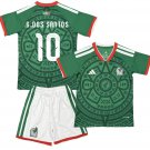Kids G.DOS SANTOS #10 Mexico Home World Cup Shirt Jersey Kit 26-27 Youth Soccer Football 2026-2027
