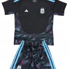 Kids Argentina Black Goalkeeper World Cup Shirt Jersey Kit 26-27 Youth Soccer Football 2026-2027