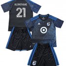 Kids HLONGWANE #21 Minnesota United Home Shirt Jersey Kit 26-27 Youth Soccer Football 2026-2027