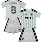 Kids PEREIRA #8 Austin FC Away Shirt Jersey Kit 26-27 Youth Soccer Football 2026-2027