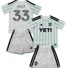 Kids WOLFF #33 Austin FC Away Shirt Jersey Kit 26-27 Youth Soccer Football 2026-2027