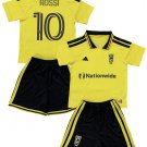 Kids ROSSI #10 Columbus Crew Home Shirt Jersey Kit 26-27 Youth Soccer Football 2026-2027