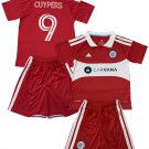 Kids CUYPERS #9 Chicago Fire Home Shirt Jersey Kit 26-27 Youth Soccer Football 2026-2027