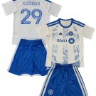 Kids ESCOBAR #29 CF Montreal Away Shirt Jersey Kit 26-27 Youth Soccer Football 2026-2027