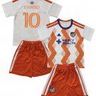 Kids EVANDER #10 FC Cincinnati Away Shirt Jersey Kit 26-27 Youth Soccer Football 2026-2027