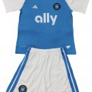 Kids Charlotte FC Home Shirt Jersey Kit 26-27 Youth Soccer Football 2026-2027