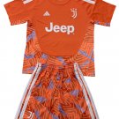 Kids Juventus Orange Goalkeeper Shirt Jersey Kit 26-27 Youth Soccer Football 2026-2027