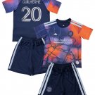 Kids GUILHERME #20 Houston Dynamo Away Shirt Jersey Kit 26-27 Youth Soccer Football 2026-2027