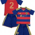 Kids YEDLIN #2 Real Salt Lake Home Shirt Jersey Kit 26-27 Youth Soccer Football 2026-2027