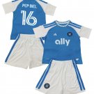 Kids PEP BIEL #16 Charlotte FC Home Shirt Jersey Kit 26-27 Youth Soccer Football 2026-2027