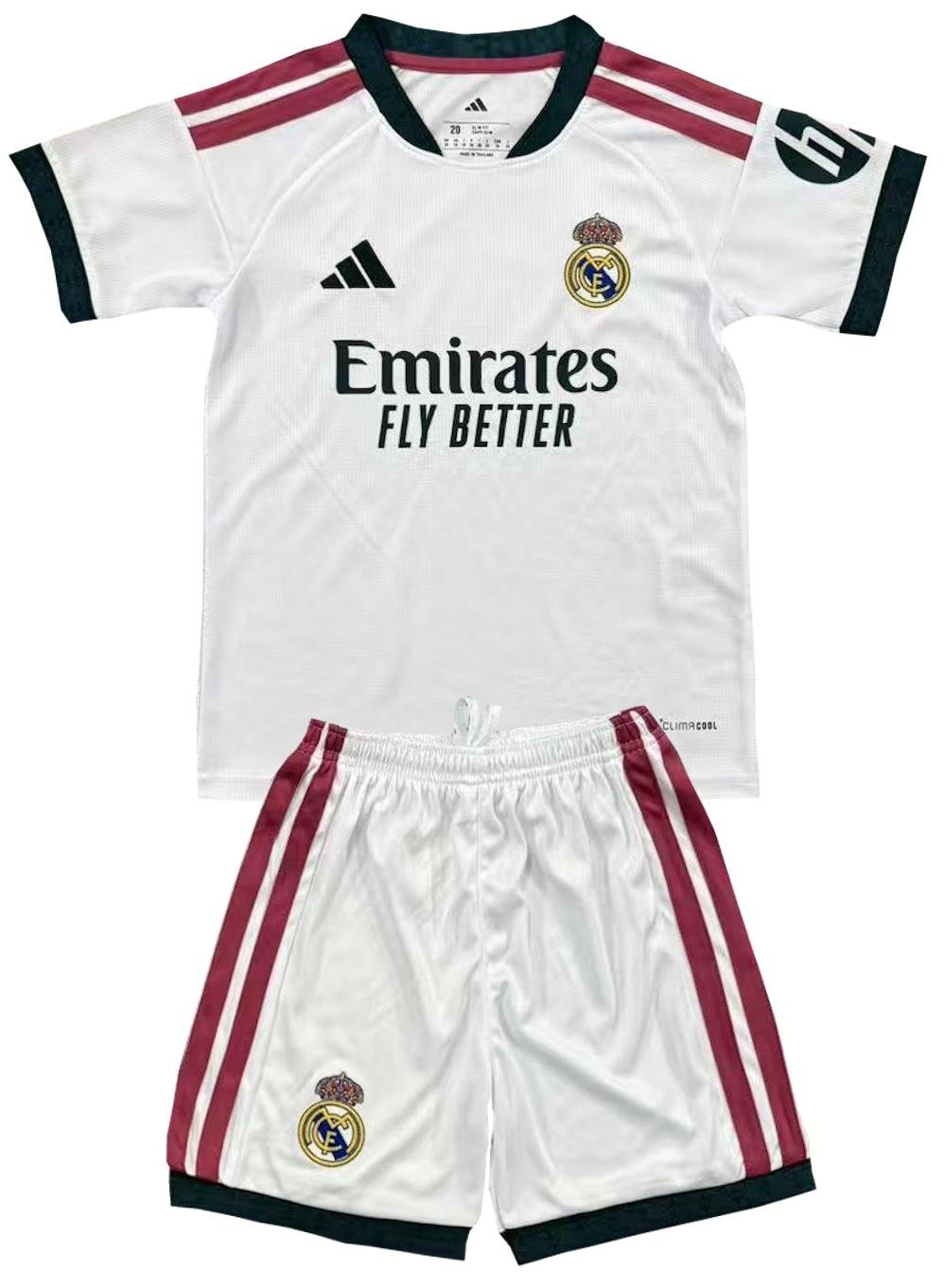 Kids Real Madrid CF Home Shirt Jersey Kit 26-27 Youth Soccer Football 2026-2027