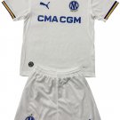 Kids Olympique Marseille Home Shirt Jersey Kit 26-27 Youth Soccer Football 2026-2027