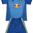 Kids Leeds United Blue Goalkeeper Shirt Jersey Kit 26-27 Youth Soccer Football 2026-2027