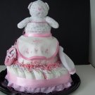 Diaper Cake Amy Coe Girls Teddy Bear Cake
