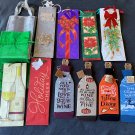 12 Wine bottle gift bags set sock covers paper carry travel totes holiday wrap