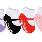 juDanzy baby socks 4 pair Mary Jane grips pink purple black white toddler kids