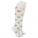 Socks N Socks Panda Bear wildlife gray white black knee high socks
