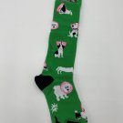 Sock it to Me Socks Knee High Cone of Shame dogs poodle funny green white pink