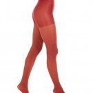 DKNY Tights Crimson Red Gold Lurex Rib Control Top TALL luxury hosiery DYF050