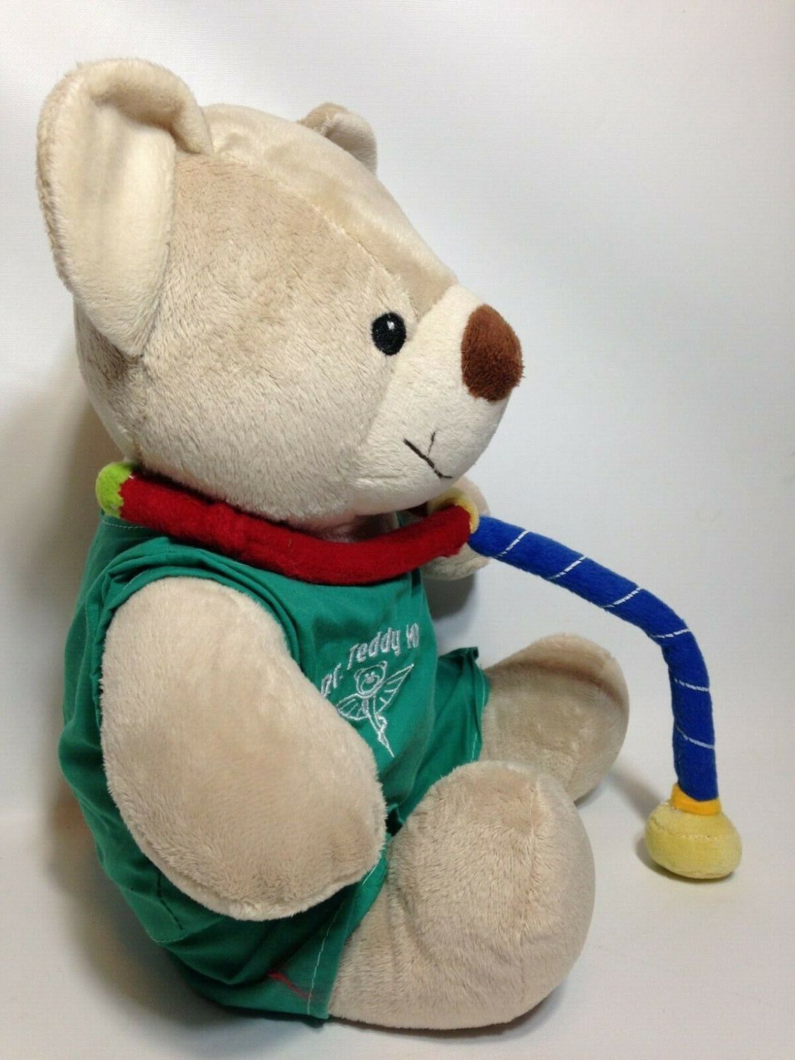 Medical Doctor DR Teddy Bear MD Plush Stuffed Animal Green Scrubs