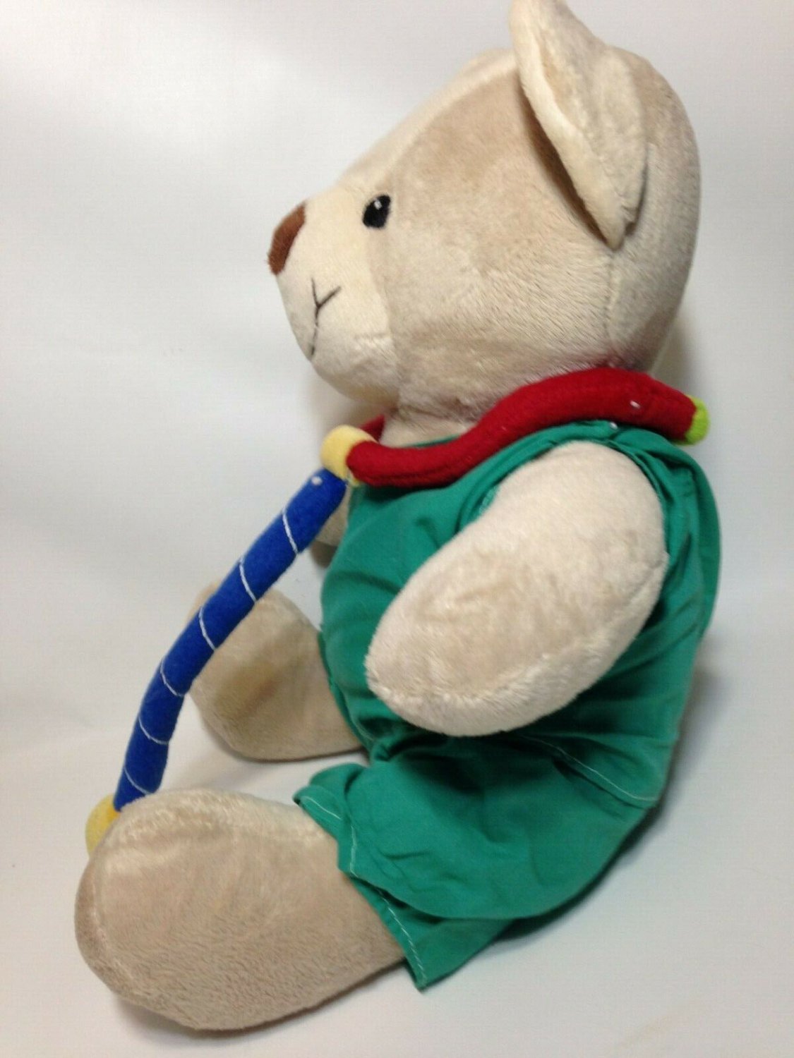 Medical Doctor DR Teddy Bear MD Plush Stuffed Animal Green Scrubs