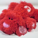 Red Love Pups Novelty Inc Puppy Love Hearts XO Kiss Dog Plush SWAK w/ Tag
