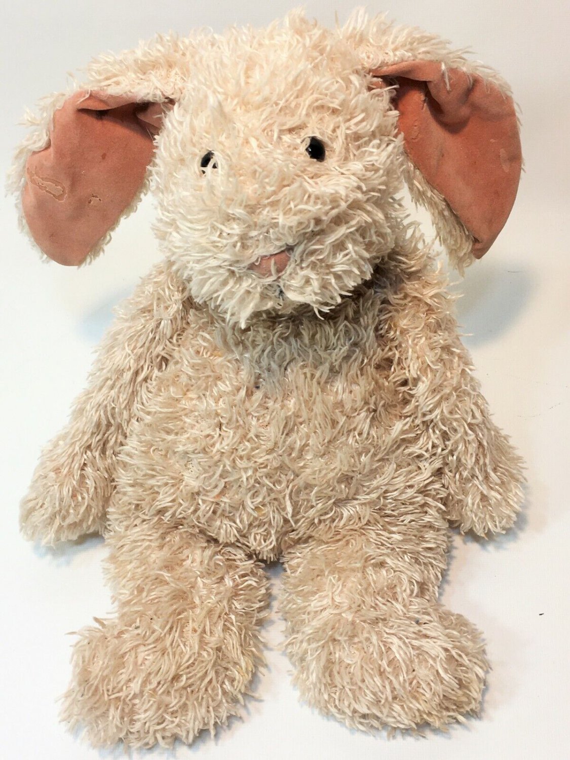 Jellycat Junglie Bunglie Bunny Plush Scruffy Tan Brown Velvety Velour ...