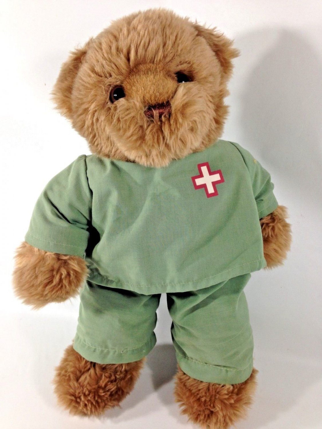 Doctor Dr Bear Plush Teddy Stuffed Animal Dressed in Green Surgery