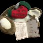 Boyds Bears Piddles Puppy Dog Plush Brown Beige Stuffed Animal Red Stocking RARE