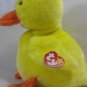 Ty QUACKERS Duck Easter Duckling Plush Bird Beanie Buddies Soft With Tag 10"