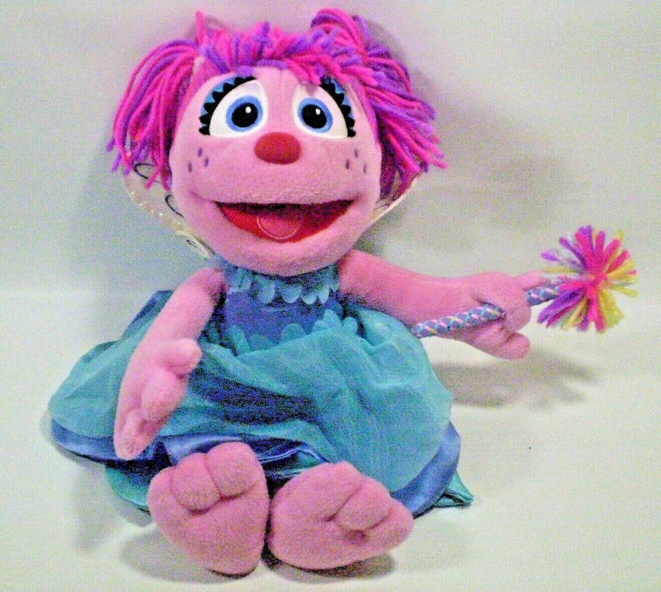 Sesame Street Abby Cadabby Fairy Plush Toy Doll Sesame Place 15"