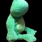 Ty Pluffies Ponds the Frog Green & Yellow Plush 2007 Pluffy-RARE Stitched eyes