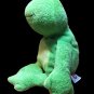 Ty Pluffies Ponds the Frog Green & Yellow Plush 2007 Pluffy-RARE Stitched eyes