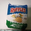 Hand Made, Recycled, Upcycled, Repurposed, Sour Cream Ruffles Coin Purse
