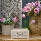Fake Rose Lifelike Flower Pot Decoration Home Living Wedding Flores