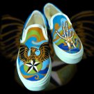 Custom Hand Painted Vans Shoes *Mens Sizes* /// Sink or Swim by Yourkicks.com