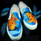 Custom Hand Painted Vans Shoes *Mens Sizes* /// Koi Fish by Yourkicks.com