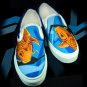Custom Hand Painted Vans Shoes *Mens Sizes* /// Koi Fish by Yourkicks.com