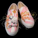 Custom Hand Painted Vans Shoes *Women Sizes* /// Queen B by Yourkicks.com