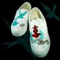 Custom Hand Painted Vans Shoes *Women Sizes* /// Haute Couture by Yourkicks.com