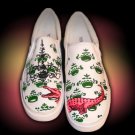 Custom Hand Painted Vans Shoes *Women Sizes* /// Accentuated Alligator by Yourkicks.com