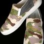 Custom Hand Painted Vans Slip on Shoes For Men - "The Camouflage"