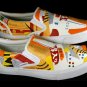 Hand Painted Shoes : Custom Vans Slip-ons Sneakers For Men - "The Imperial City"